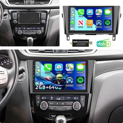DAB+ Carplay Für 2014-2021 Nissan X-Trail Qashqai Autoradio Android 15 GPS 2+64G