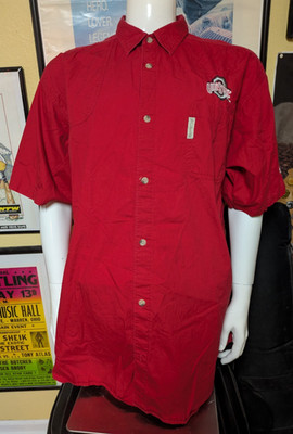 Ohio State Buckeyes OSU Columbia PHG Fishing Button Down Shirt XL