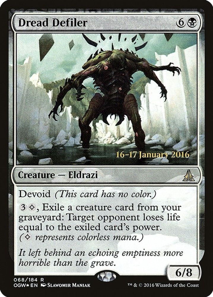 Dread Defiler Foil 68 - Prerelease Cards [PRE] - LP EN