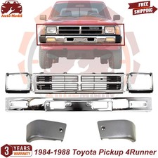 Front Bumper Chrome Grille Assembly Kit For 1984-1988 Toyota Pickup 4runner