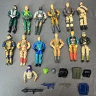 Hasbro G.I. Joe Lot of 12.5 Figures Weapons Backpacks Accessories Vintage