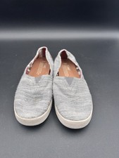 TOMS Women's Avalon Slip On Sneakers Classic Alpargata 6 Drizzle Gray Color