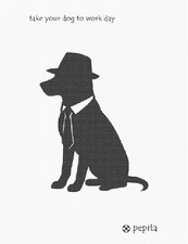 Take Your Dog To Work Day Needlepoint Kit or Canvas