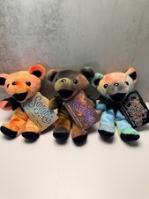Lot Of 3 Grateful Dead Bean Bears Cosmic Charlie-St. Stephen-Sugaree 1997 NWT