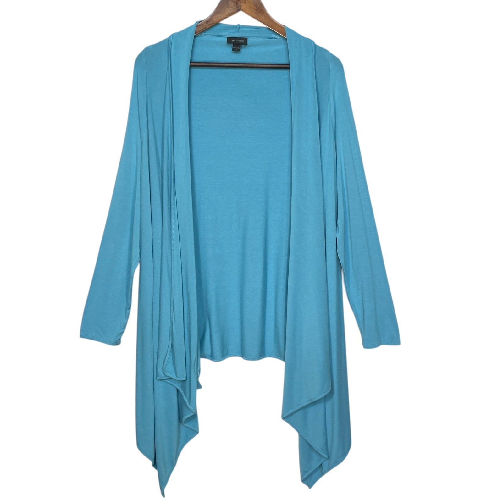 J.Jill Wearever Collection Blue Open Front Cardigan Sweater Women's Size M