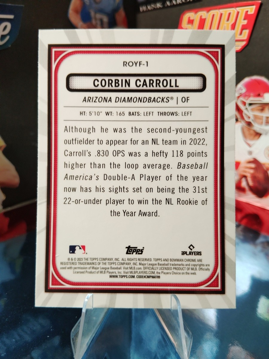 2023 Bowman - Rookie of the Year Favorites Corbin Carroll #ROYF-1