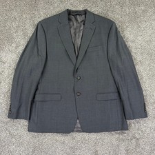 Lauren Ralph Lauren Mens 46R Wool Blazer Charcoal Grey 2-Button Sport Coat