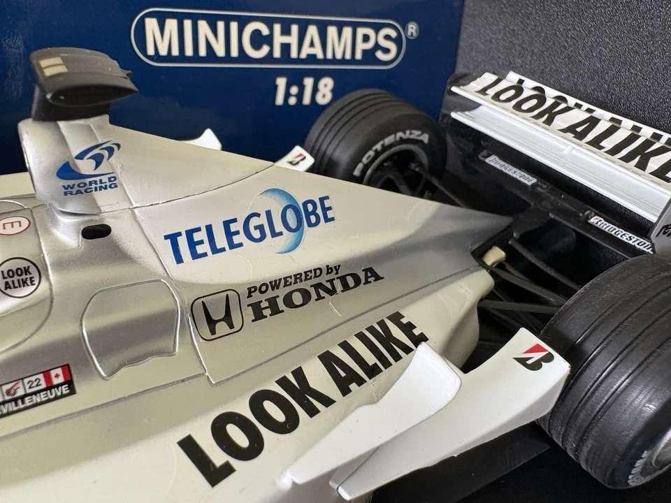 Minichamps 1/18 Jacques Villeneuve 2000 BAR Honda 02 - Image 4 of 4