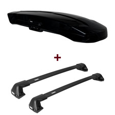 Dachbox Thule Vector Alpine + Dachträger Thule für Skoda E-Citigo NE1 Querträger