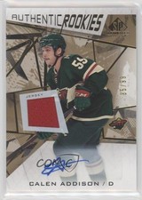 2021-22 SP Game Used Authentic Rookies Gold Jersey 35/99 Calen Addison Auto 0d14