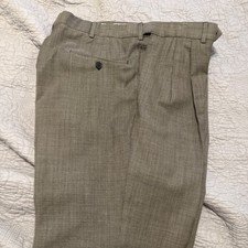 Men’s Oscar de La Renta 100% Wool Black Dress Pants 34/34