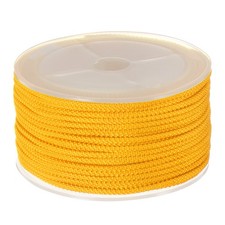 Nylon Beading Thread Cord 2mm Braided Nylon String 15M/49 Feet, Golden