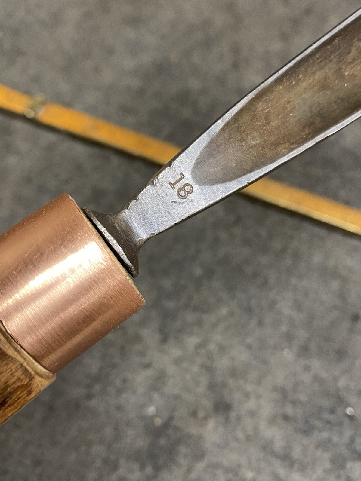 Vintage Addis & Sons 7/8 No.  18 U Shaped Carving Gouge Chisel London