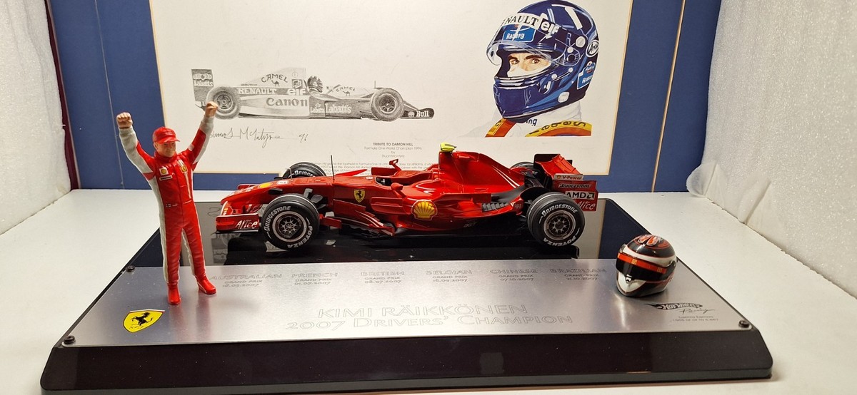 HOTWHEELS/ F1 FERRARI F2007 CHAMPION - KIMI RAIKKONEN - 1/18