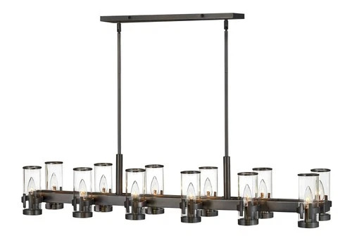 Hinkley Reeve 46" Wide Black Oxide 12-Light Island Chandelier - Picture 3 of 3