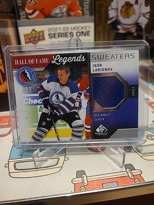 2021-22 SP Game Used HOF Legends Sweaters Igor Larionov Detroit Red Wings