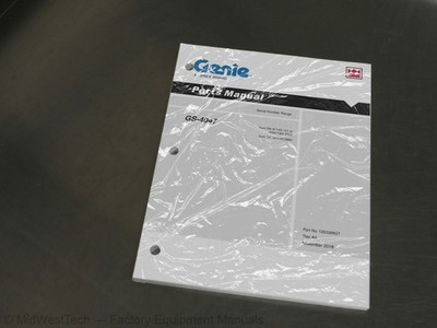 Terex Genie GS-4047 Scissor Lift Parts Manual Exploded View Diagram Book