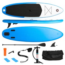 10FT Inflatable Stand Up Paddle Board Surfing Board Surfboard SUP Sets Pump Bag