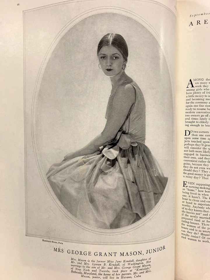 Потрясающий журнал VOGUE ~ 1 сентября 1927 ~ BRISSAUD Equestrienne ~ АРТ-ДЕКО ~ Ньюпорт - Изображение 4 из 4