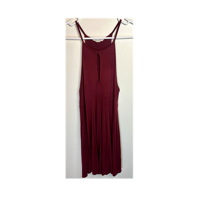 Soft & Sexy American Eagle Outfitters Burgundy Knit Scoop Neck Mini Dress S/P/CH