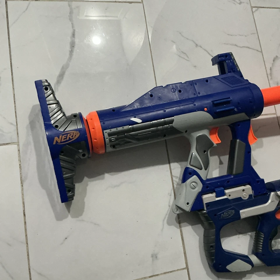 Rare Blue Nerf Titan AS-V.1 N Strike Elite WORKING W/ Hornet AS-6 - Image 4 of 4