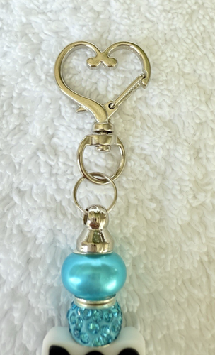 Dog Mom-Custom Handmade Beaded Keychain-Dog Mom Gift - Picture 4 of 4