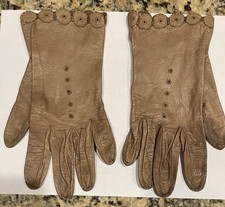 Tan Vintage Leather Gloves 1950s