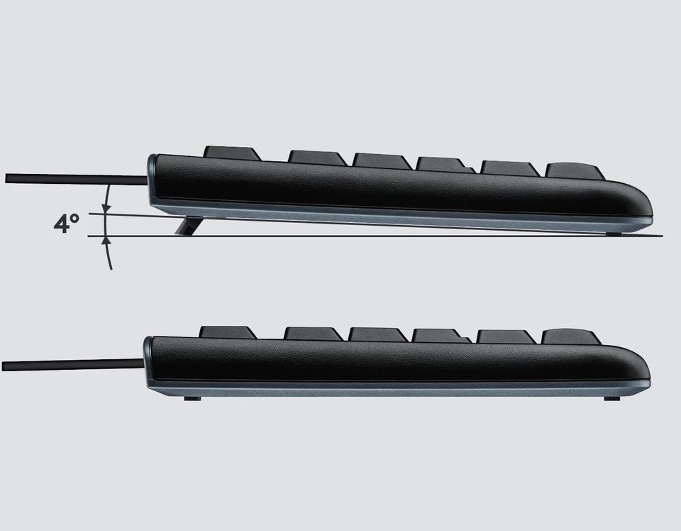 Logitech MK120 Wired Keyboard and Mouse for Windows, ‎QWERTZ Swiss Layout - Blac - Image 4 of 4