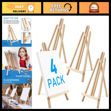 16" Wood Easel Stand - A-Frame Tabletop Display for Art, Photos Signs 4 Pack