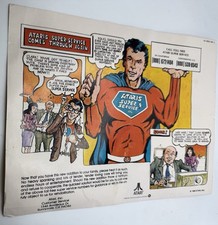 ATARI VCS Video Computer System 1980 Super Service Comic AD Advertisement