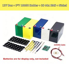 12V Battery Storage 3 7 18650 Holder 3S 40A BMS with Welding Nickel DIY Kits