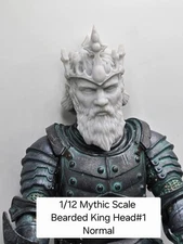 3d Printed BEARDED KING HEAD#1 Mythic Legions 1/12 Scale 1.0