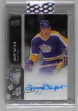 2021-22 Upper Deck Clear Cut Legends Dave Taylor #CC-DT Auto 11jd