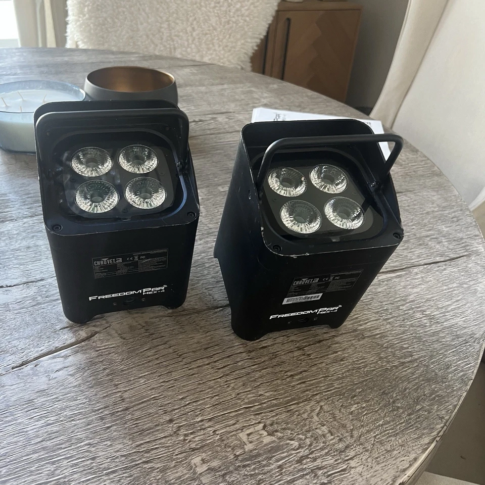 Chauvet DJ Freedom ParQuad 4 Uplight RGBA Wireless LEDWash Light - Black Set 2 - Image 4 of 4