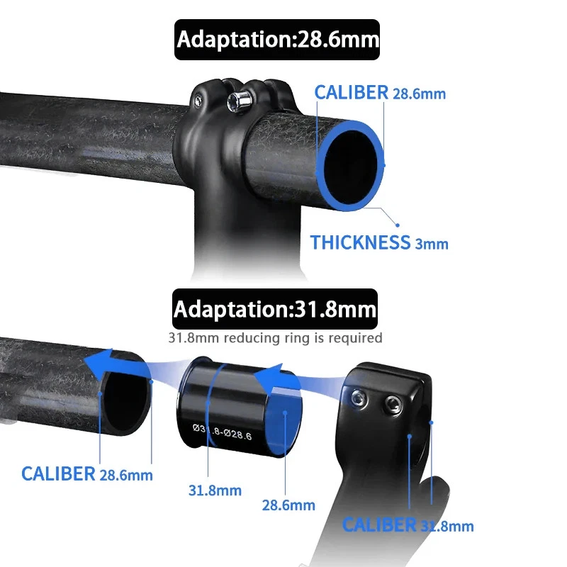 Horquilla rígida de fibra de carbono cónica para bicicleta de grava negra mate 700C eje pasante horquilla rígida Foto 3 de 4