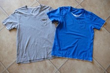 2x Watsons Herren T-Shirts blau + grau Gr. M