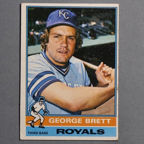 1976 Topps - George Brett #19 Kansas City Royals HOF - 2nd Year Card - Vg-Ex