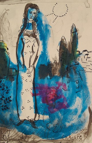 Marc Chagall (French Russian ,1887-1985 ) Original HandColor Lithograph Print - Picture 4 of 7