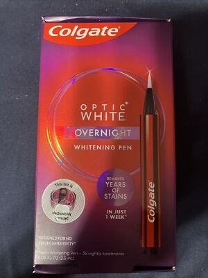 Colgate Optic White Overnight Teeth Whitening Pen, (Pack of 1) 