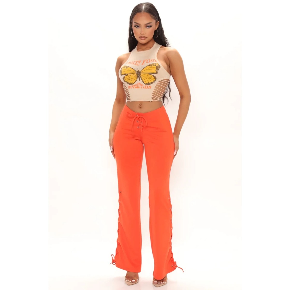 Fashion Nova Flair Leg Pants