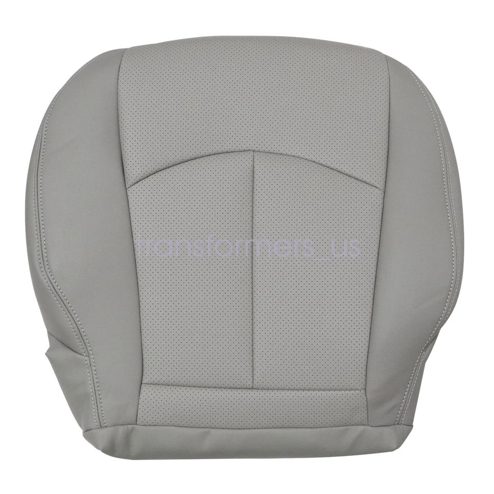 For 2003-2009 Mercedes Benz E320 E350 Driver Bottom PERFORATED Seat Cover Gray - Image 4 of 4