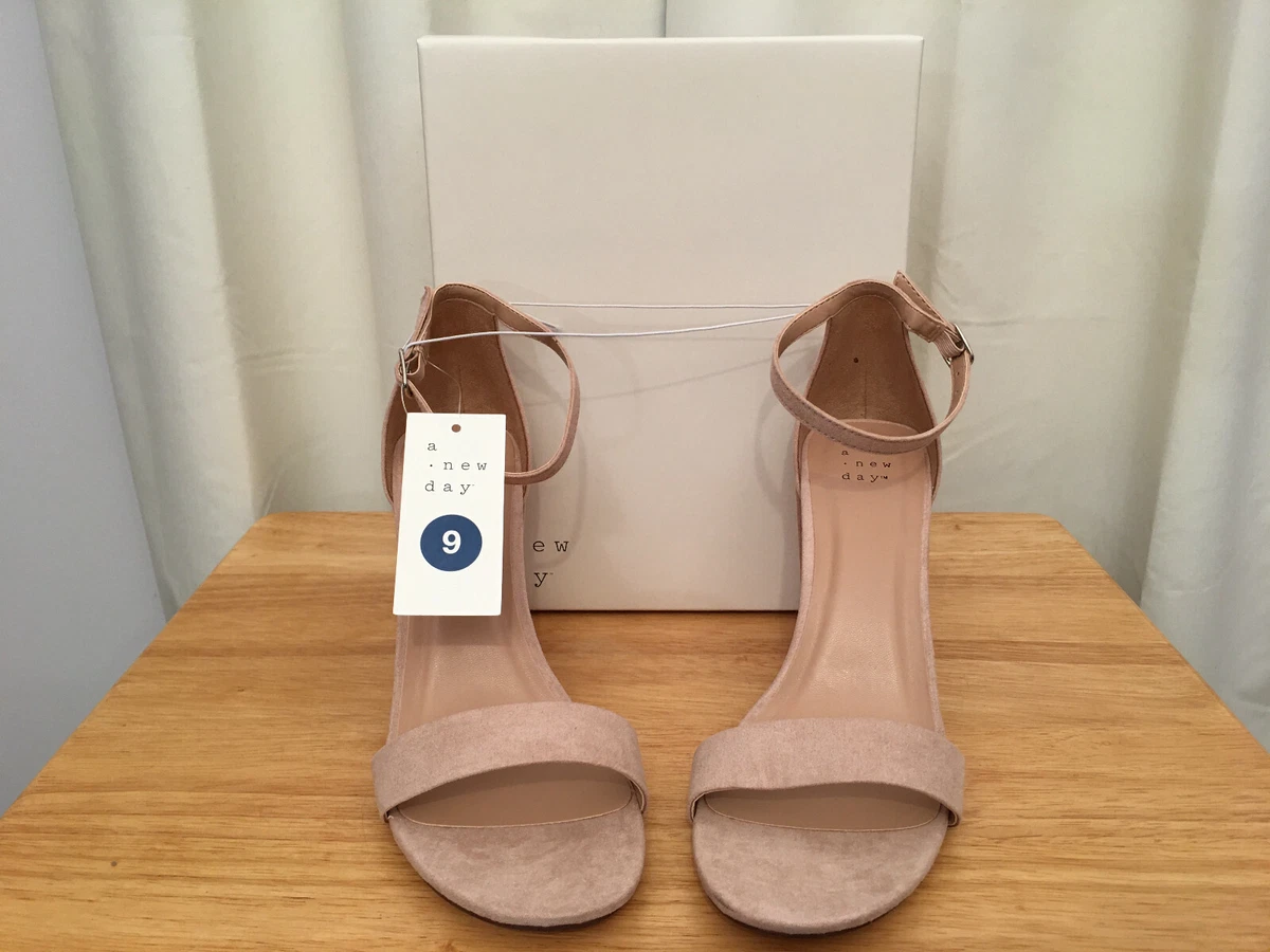 A New Day Ad149 Ema Women s Blush MicroSuede Strappy Sandal Shoe