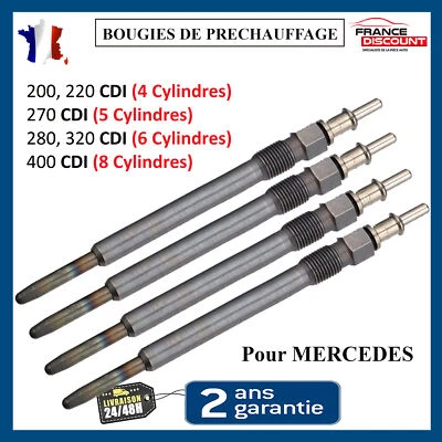 4 Bougie de préchauffage = A0011593801 A0011594201 A0011594801 A0011594901 - Photo 1/4