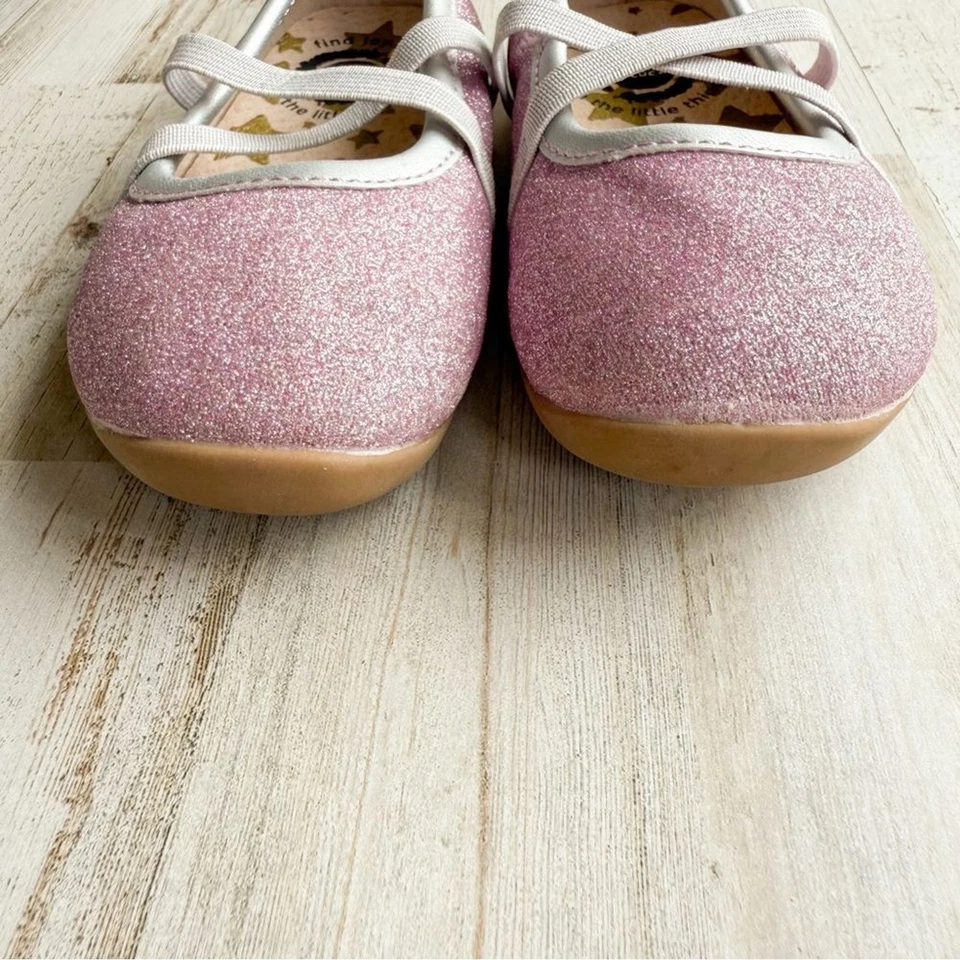 LIVIE & LUCA Aurora Rosa Brillo Brillo Ballet Zapatos Planos Niñas Pequeñas Talla 6 Foto 3 de 4