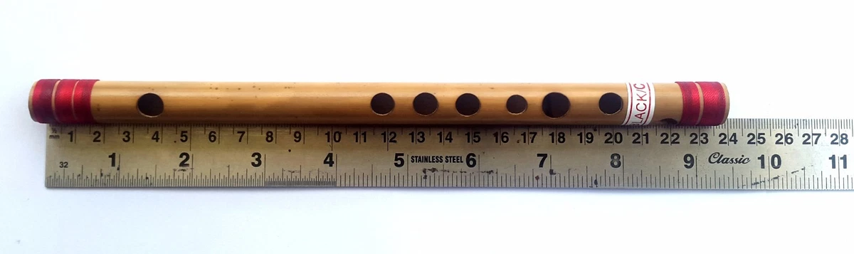 Handmade Indian Professional Bamboo Flute C Sharp Scale 440 Hz