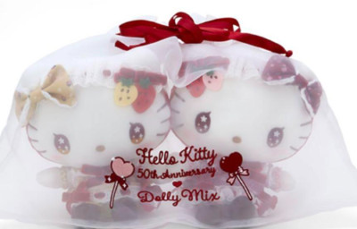Hello Kitty & Hello Mimmy Dolly Mix Plush Toy  Doll Set SANRIO