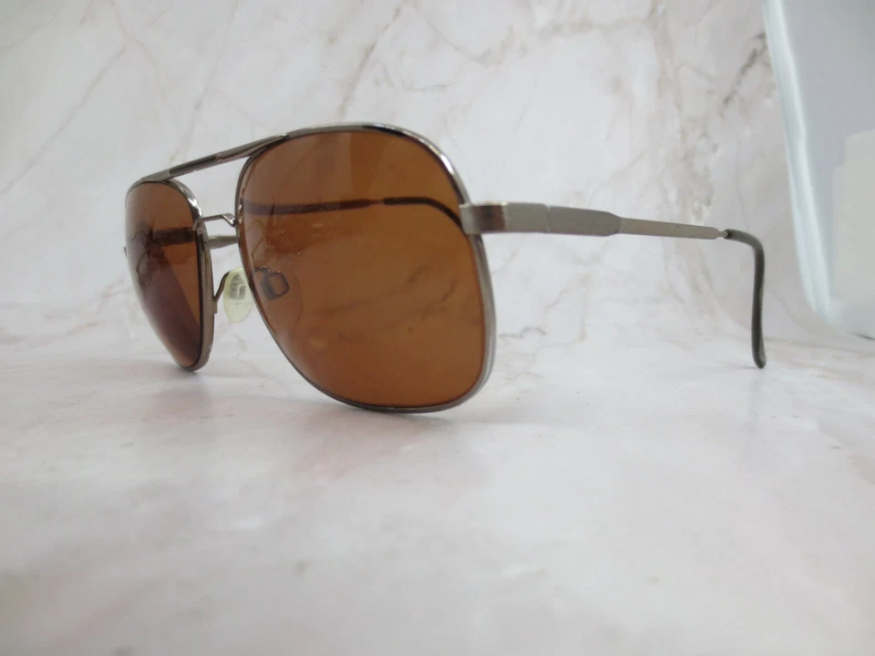 Chesterfield Sunglasses Frame 0002-130 Silver Metal Brown Lens Aviator 58-17-145 - Image 2 of 4