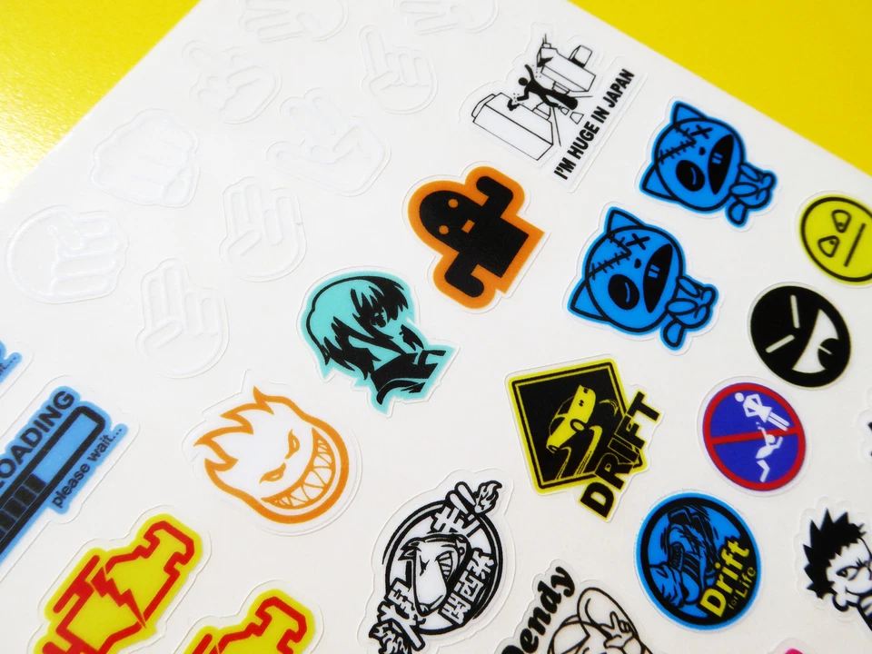 RC 10th Maßstab Drift Sticker Aufkleber Driftende Jdm Großes Klar Vinyl Set 2 - Bild 3 von 4