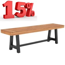 Park Bench Garden Patio Furniture Yard Deck Wood Seat Wooden Home Outdoor Chair