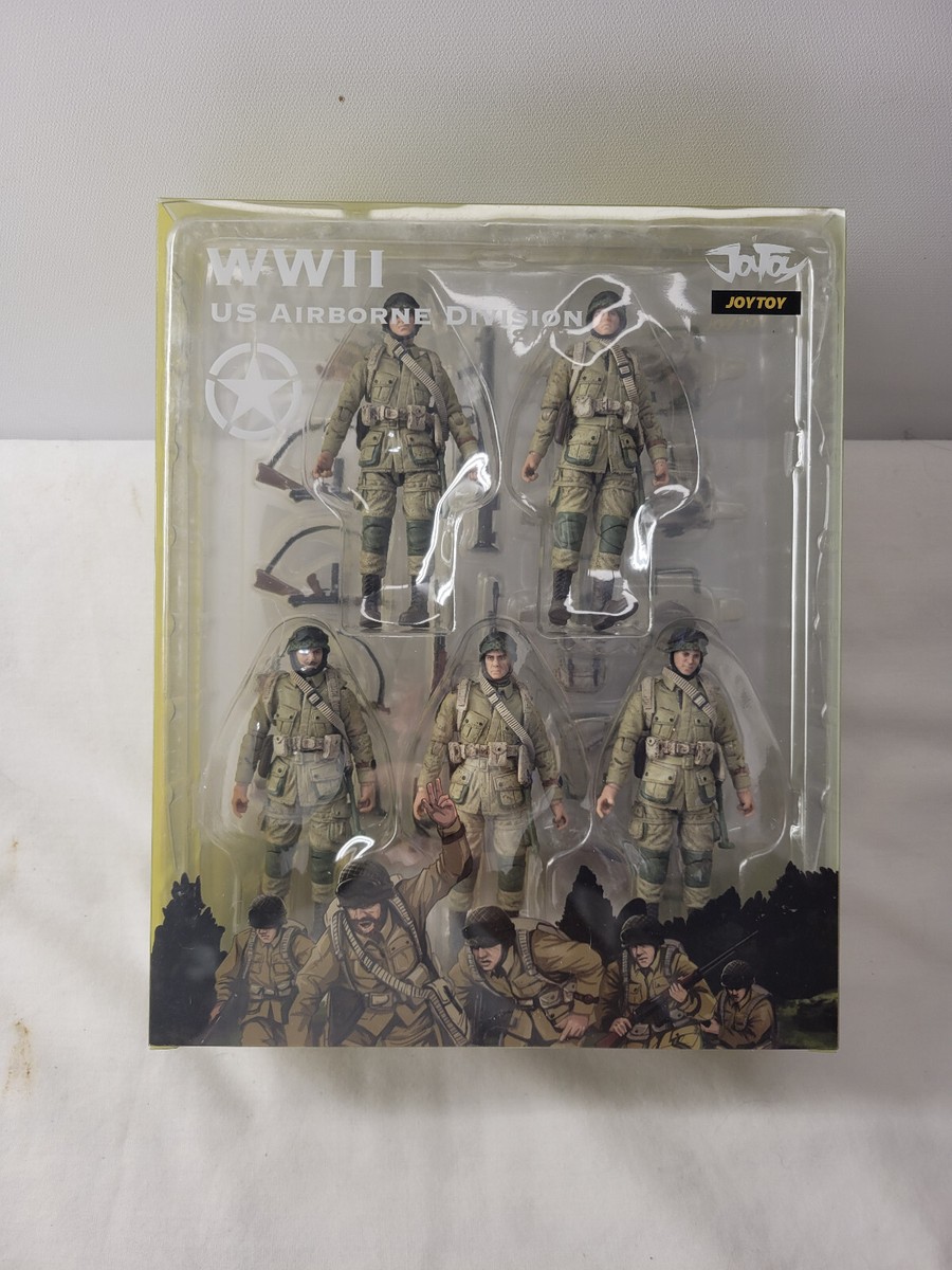JOYTOY US 1/18 Soldiers 5 Figures Shown Airborne Division of WW II